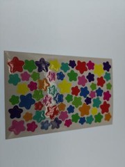 Paper Star Stickers-total 384 pcs on 6 pages Mix size & Colors phone Decor US
