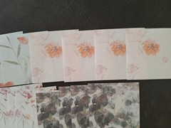 100pc 3 1/4 X 3 1/4 In. Quiet Words Among Flowers Scrapbook Papers Colorful