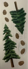 EVERGREEN TREE Stickers(9pc) Creative Memories Pine Tree