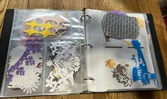 Binder Of Large Collection Of Scrapbooking Cutouts (DT-box1)