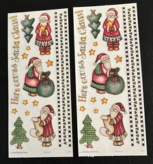 Vintage Rare «HERE COMES SANTA CLAUS!» Santas~TREES~Borders from Bo Bunny Press