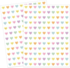 2400 Pcs Valentine’S Day Mini Love Heart Stickers – Red, Pink, Purple, 0.4 Inch