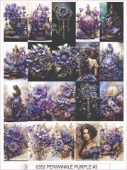 PERIWINKLE PURPLE #3 – COMPLETE SHEET OF 20 STICKERS