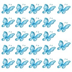 24Pcs Butterflies for Crafts, 2.2″ Organza Butterflies, Lake Blue