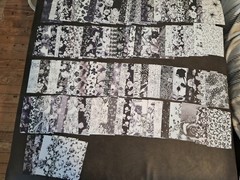 100 Sheets Scrapbooking JJ Paper Crafts Ephemera Papers 5 1/2 X 3 3/4 In Black