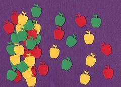 TINY APPLE die cuts scrapbook cards