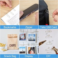 280 Pcs Large Paper Clips, 2 Inch Jumbo Paper Clips, Silver Paperclips, Stain…