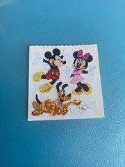 Vintage Sandylion Prism Micky Minnie Pluto Sticker Module