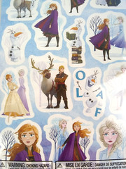 Disney Elsa Frozen 2 Stickers Kids Olaf Kid Squad Anna Sven 3 Sheets 42 ct 3+