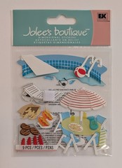 RARE Jolee’s Pool Party Summer Cookout BBQ Scrapbooking Stickers