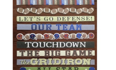 Football Defense Touchdown Gridiron Big Game Star Recollections Border Stickers