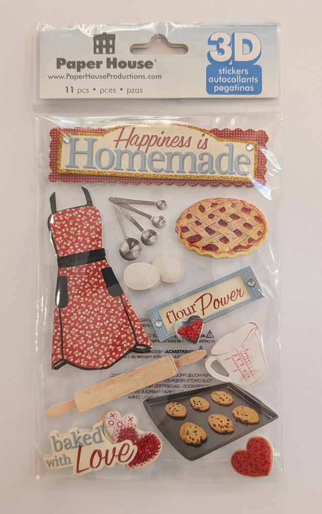 Happiness Is Homemade Baking Cooking Scrapbooking Stickers By Paper House