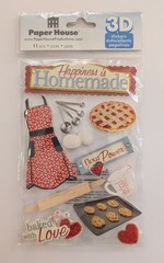 Happiness Is Homemade Baking Cooking Scrapbooking Stickers By Paper House