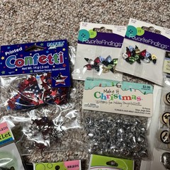 Eyelet Outlet and Brads/ Mini Charms/ Wooden Numbers for Crafts New