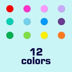 10080 PCS Small Dot Stickers 1/4″ Round Circle Color Coding Labels | 15 Colors C