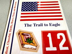 It Takes Two Eagle Scout Boy Scouts Sticker Sheet 5×12 Scrapbook Vintage 2004
