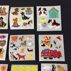 Sandylion Stickers Dogs Cats Faces Hearts Peace Children Flowers Garden Lot