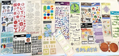 ALL OCCASION Scrapbooking Stickers Lot of 22 pkg Assorted Types Brands Scrapbook