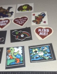 vintage Stickers,bj Decal Specialties Lot Mylar Glittery Prism