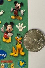 MICKEY MOUSE Clubhouse Stickers(18pc)Disney•Donald Duck•Minnie•Goofy•Gloves•