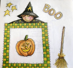 Vintage Sweetwater Halloween Clear Stickers Karla Eisenach 2001 Scrapbook Paper