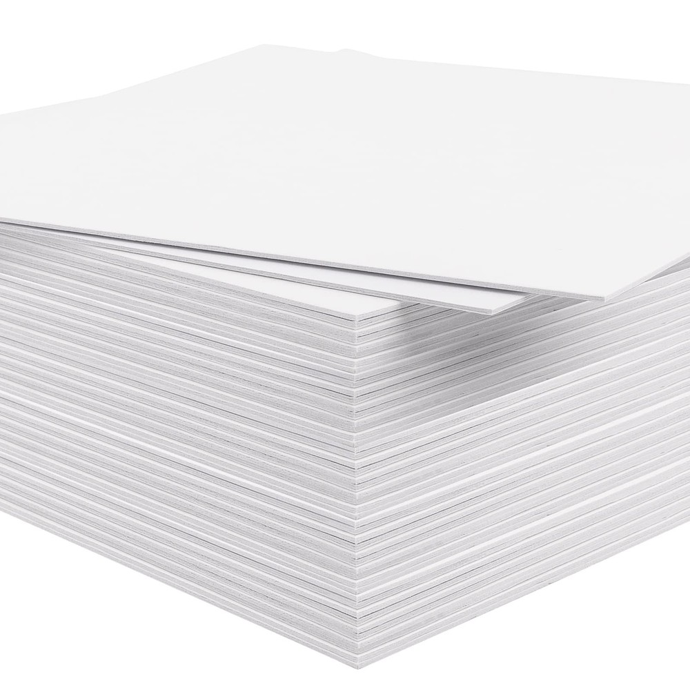 6×8 Inch White Uncut Mat Backing Boards 4Ply Thickness Pictures Frames 50 PCS
