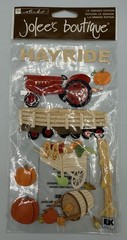 Jolee’s Boutique Fall Thanksgiving 3D Stickers Lot – Hayride Turkey Autumn