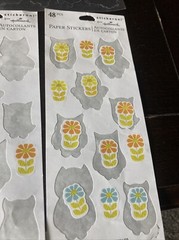 Various Spring Stickers Flowers Birds Dragonfly Easter