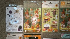 Lot of 20+ Pop Up Stickers, Rubbing, Flat Scrapbooking Halloween, Fall, Skulls
