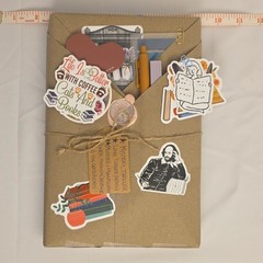 Mystery book & Reading-Themed Scrapbooking Stickers Lot, Multicolor 3