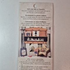 Provo Craft Home Accents «First Impressions» Halloween rub-on transfer sheet NIP