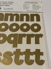 Making Memories Chunky 1 1/4″ Creative Letters Gold 23072 Alphabet Scrapbook NEW