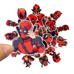 Deadpool Stickers Skateboard Vinyl Laptop Luggage Decals H20 Flask Sticker 35pc