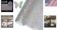 Glitter Crystal Gem Sheet Sticker for Cars & Crafts – 19440 Pieces, 9.4″ x 15.8″