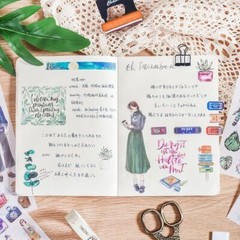 Cartoon Flowers Leaves Sticker Diary Scrapbook Stationery Stickers Supplies 3pcs