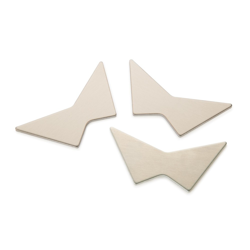 WOODRIVER Aluminum Butterfly Inlays – Large 3 Pack