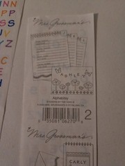 Mrs Grossman ALPHABITSY MULTI COLOR Stickers 2 Strips