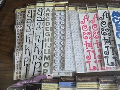 Lot of 54 Pkgs Alphabet/Number 3D Foam Glittery Shiny Cardstock Stickers NEW