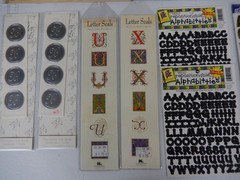 Large Sticker Lot of Letters & Numbers for Scrapbook & Card Making Lot Approx 20