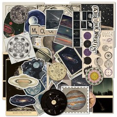 100 Pcs Celestial Stickers for Journaling – Vintage Sun and Moon Stickers, So…