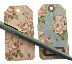 Vintage style Tags Supplies Scrapbooks Junk Journal 405