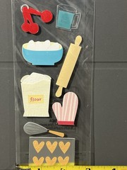 Jolee’s Dimensional Stickers Scrapbooking Baking Theme Kitchen Cooking