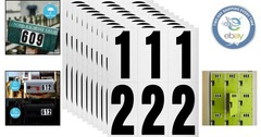 Adhesive Number Pack – 60 Weatherproof Reflective Numbers for Homes & Businesses