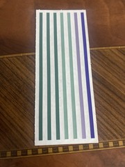 Vtg Creative Memories Cool Tone Lines Sticker Strip 2×5 Inches