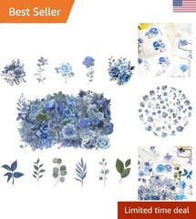 100 Waterproof Botanical Flower Stickers – Perfect for Journaling & Crafts