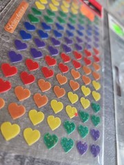 Scrapbook Stickers LOT Hearts Love RAZZLE DAZZLE Sticko Retired NEW #38