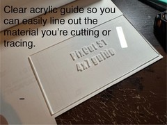 PixCut S1 Cut Guide for 4 in x 7 in – jig to make your own sticker vinyl stencil