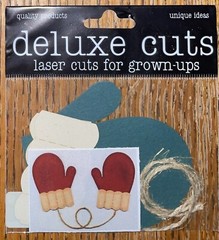 Deluxe Designs~Green Mittens ~Cold LASER Die Cuts For Adults COMPLETES Scrapbook