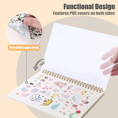 Sticker Collecting Book, Reusable Sticker Collecting Album Blank Sticker Storage