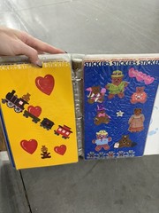 Vintage 1980s Sticker Album Collection Pac-Man Donkey Kong Qbert Bears Huge Lot